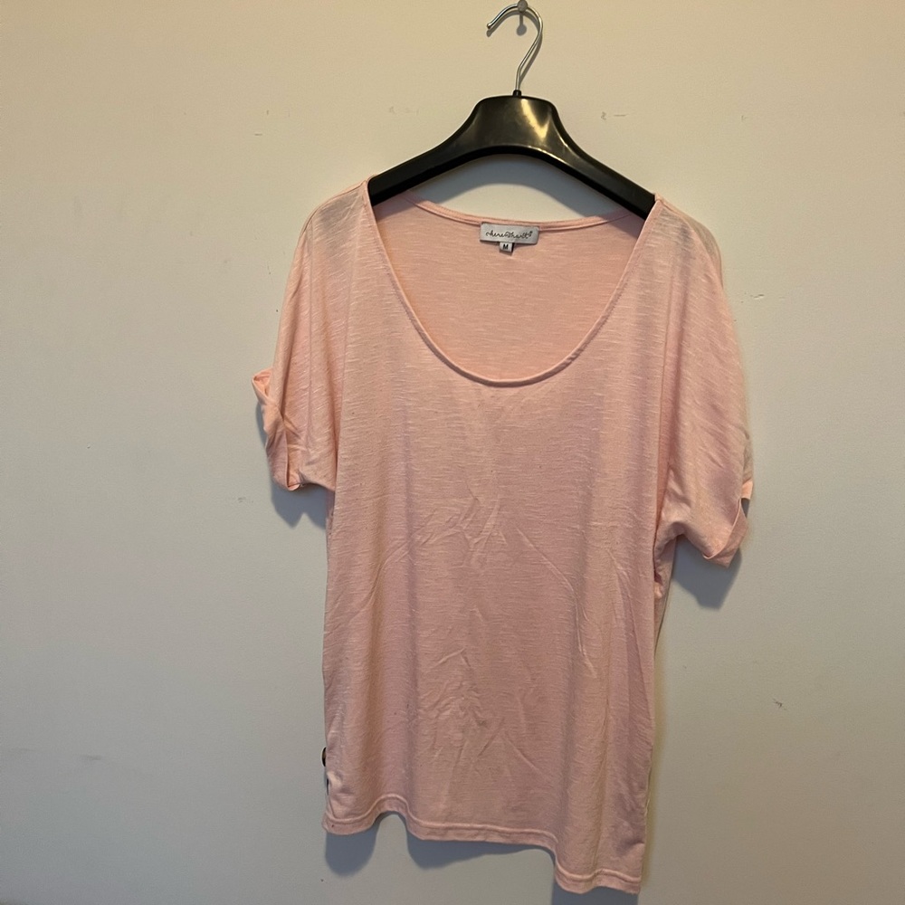 Light Pink Top With Buttons Size M